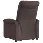 Preview: Relaxsessel mit Aufstehhilfe Dunkelbraun Stoff