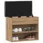 Preview: Schuhbank Artisan-Eiche 62x32x50 cm Holzwerkstoff