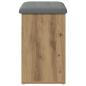 Preview: Schuhbank Artisan-Eiche 62x32x50 cm Holzwerkstoff
