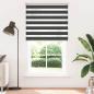 Preview: Zebrarollo Schwarz 135x230 cm Stoffbreite 130,9 cm Polyester
