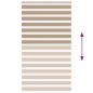 Preview: Zebrarollo Sandbraun 125x200 cm Stoffbreite 120,9 cm Polyester