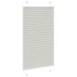 Preview: Plissee Hellgrau 80x100 cm Stoffbreite 79,4 cm Polyester