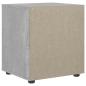 Preview: Nachttisch VISNES Betongrau 45x40x50 cm Holzwerkstoff