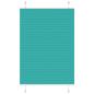 Preview: ARDEBO.de - Plissee Petrolgrün 95x100 cm Stoffbreite 94,4 cm Polyester
