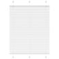 Preview: ARDEBO.de - Plissee Weiß 105x150 cm Stoffbreite 104,4 cm Polyester