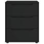 Preview: Sideboard VISNES Schwarz 60x40x73 cm Holzwerkstoff