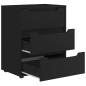 Preview: Sideboard VISNES Schwarz 60x40x73 cm Holzwerkstoff