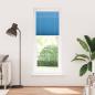 Preview: Plissee Blau 75x200 cm Stoffbreite 74,4 cm Polyester