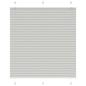 Preview: ARDEBO.de - Plissee Hellgrau 120x100 cm Stoffbreite 119,4 cm Polyester
