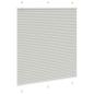 Preview: Plissee Hellgrau 120x100 cm Stoffbreite 119,4 cm Polyester
