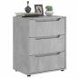 Preview: ARDEBO.de - Sideboard VISNES Betongrau 60x40x73 cm Holzwerkstoff