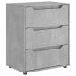 Preview: Sideboard VISNES Betongrau 60x40x73 cm Holzwerkstoff