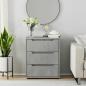 Preview: Sideboard VISNES Betongrau 60x40x73 cm Holzwerkstoff