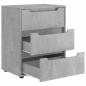 Preview: Sideboard VISNES Betongrau 60x40x73 cm Holzwerkstoff