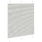 Preview: Plissee Hellgrau 115x100 cm Stoffbreite 114,4 cm Polyester