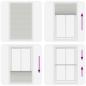 Preview: Plissee Hellgrau 115x200 cm Stoffbreite 114,4 cm Polyester