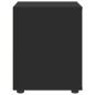 Preview: Nachttisch VISNES Schwarz 45x40x50 cm Holzwerkstoff