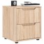 Preview: ARDEBO.de - Nachttisch VISNES Sonoma-Eiche 45x40x50 cm Holzwerkstoff