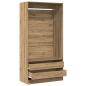 Preview: Kleiderschrank Artisan-Eiche 100x50x200 cm Holzwerkstoff