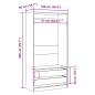 Preview: Kleiderschrank Artisan-Eiche 100x50x200 cm Holzwerkstoff