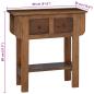 Preview: Konsolentisch Gemischtes Altholz 80x35x80 cm
