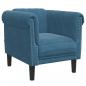 Preview: Sessel Blau Samt