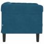 Preview: Sessel Blau Samt