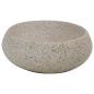 Preview: Aufsatzwaschbecken Sandfarben Oval 59x40x15 cm Keramik