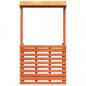 Preview: Gartenbar mit Dach Braun 112,5x57x195,5 cm Massivholz Kiefer