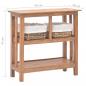 Preview: Konsolentisch Massives Mahagoniholz 69x28x70 cm