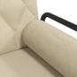 Preview: ARDEBO.de - Schlafsofa mit Armlehnen Creme Stoff