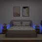 Preview: ARDEBO.de - LED-Nachttische 2 Stk. Altholz-Optik 35x39x55 cm Holzwerkstoff