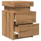 Preview: LED-Nachttische 2 Stk. Artisan-Eiche 35x39x55 cm Holzwerkstoff