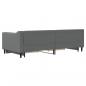 Preview: Tagesbett Ausziehbar mit Schubladen Dunkelgrau 90x200 cm Stoff