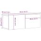 Preview: TV-Wandschrank Altholz-Optik 80x30x30 cm Holzwerkstoff