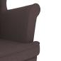 Preview: Sessel Dunkelbraun 74x84x100 cm Stoff