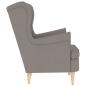 Preview: Sessel Taupe 74x84x100 cm Stoff
