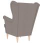 Preview: Sessel Taupe 74x84x100 cm Stoff