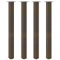 Preview: Couchtischbeine 4 Stk. Naturstahl 110-112 cm Stahl