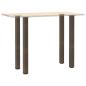 Preview: Couchtischbeine 4 Stk. Naturstahl 110-112 cm Stahl