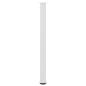Preview: Couchtischbeine 4 Stk. Weiß 110-112 cm Stahl