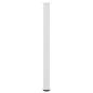Preview: Couchtischbeine 4 Stk. Weiß 110-112 cm Stahl