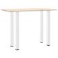 Preview: Couchtischbeine 4 Stk. Weiß 110-112 cm Stahl