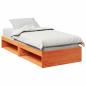 Preview: ARDEBO.de - Tagesbett ohne Matratze Wachsbraun 90x190 cm Massivholz Kiefer