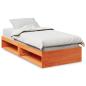 Preview: Tagesbett ohne Matratze Wachsbraun 90x190 cm Massivholz Kiefer