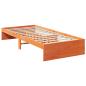 Preview: Tagesbett ohne Matratze Wachsbraun 90x190 cm Massivholz Kiefer
