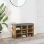 Preview: ARDEBO.de - Schuhbank Artisan-Eiche 82x32x50 cm Holzwerkstoff