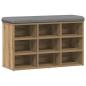 Preview: Schuhbank Artisan-Eiche 82x32x50 cm Holzwerkstoff