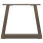 Preview: Couchtischbeine V-Form 2 Stück Naturstahl 40x(30-31,3) cm Stahl