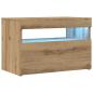 Preview: TV-Schrank mit LED-Leuchten Artisan-Eiche 60x35x40 cm